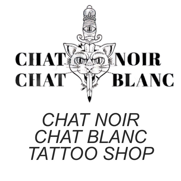 Chat noir Chat blanc Tattoo Shop