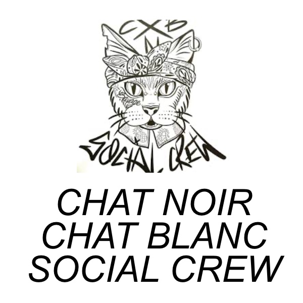 Chat noir Chat blanc Social Crew